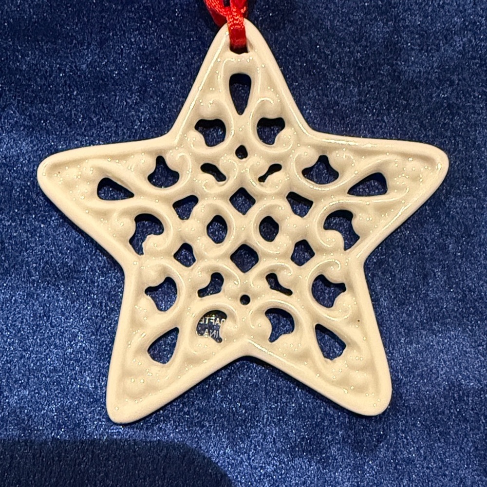Lenox Star Christmas Ornament or Gift Package Charm